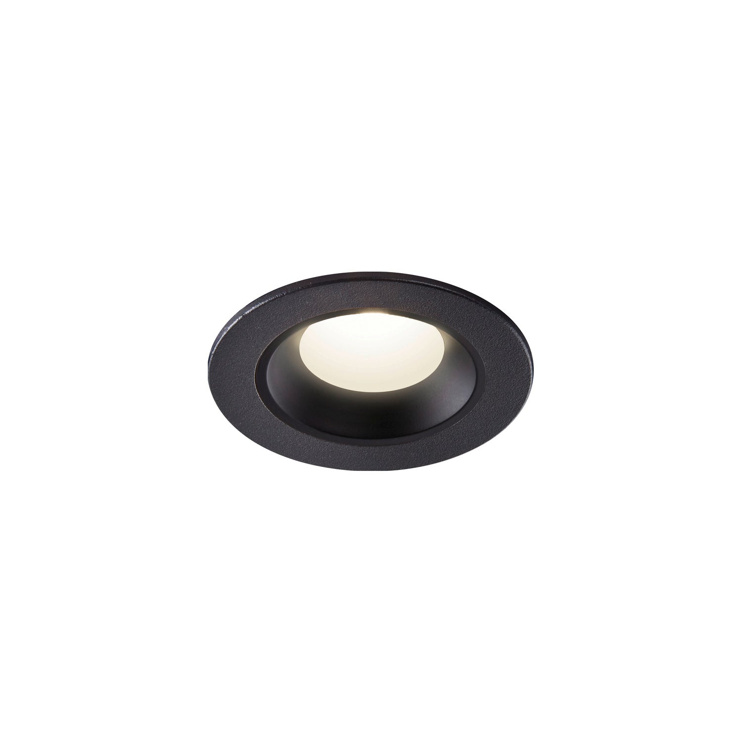 NUMINOS® XS, luminária para encastrar no teto, preta 4000 K 55°