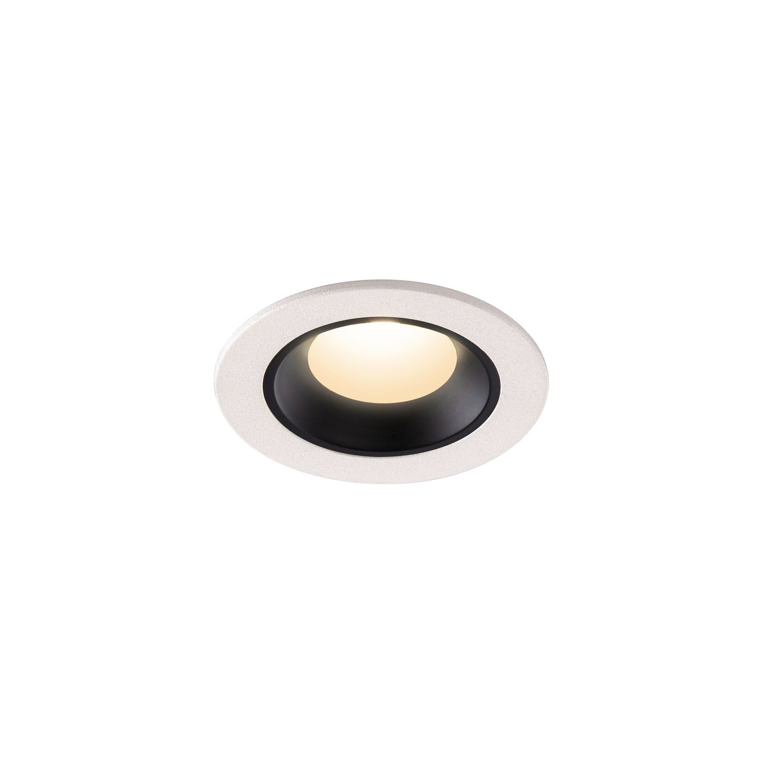 NUMINOS® XS, luminária para encastrar no teto, branca/preta 4000 K 40°