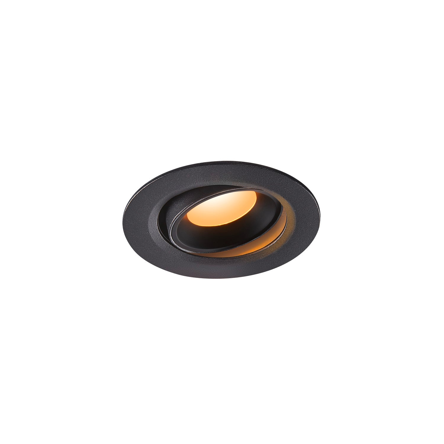 NUMINOS® MOVE XS, luminária para encastrar no teto, preta 2700 K 20°