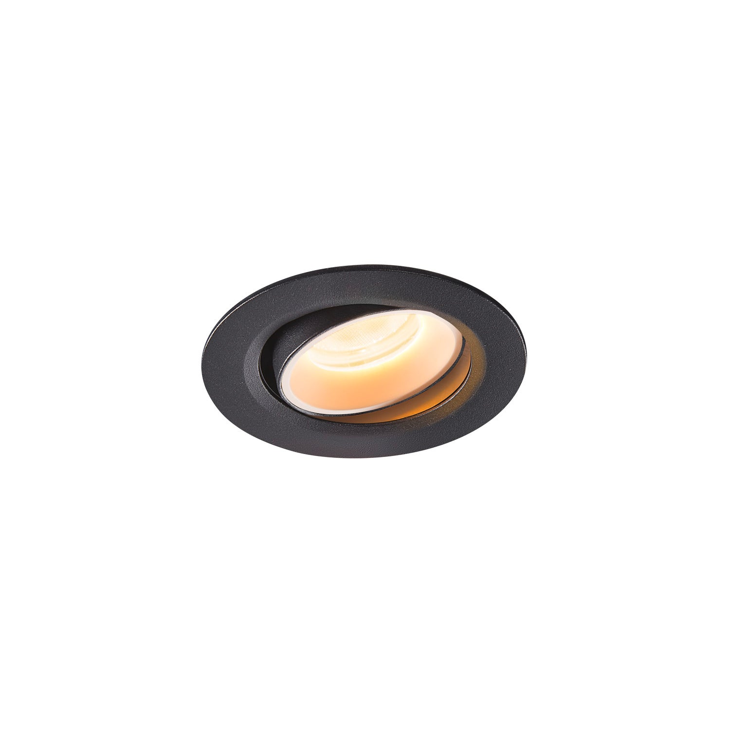 NUMINOS® MOVE XS, luminária para encastrar no teto, preta/branca 2700 K 55°