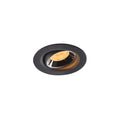 NUMINOS® MOVE XS, luminária para encastrar no teto, preta/cromada 2700 K 55°