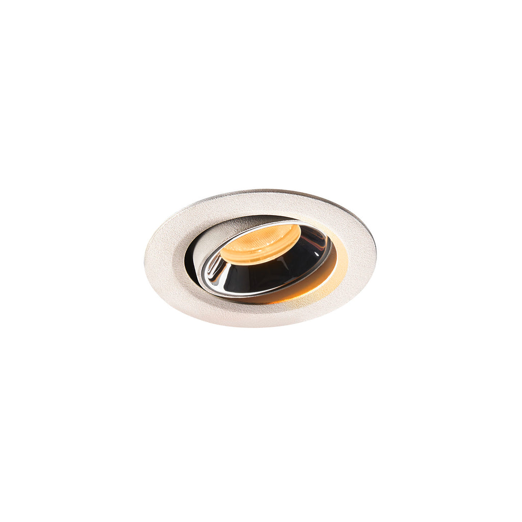 NUMINOS® MOVE XS, luminária para encastrar no teto, branca/cromada 2700 K 20°