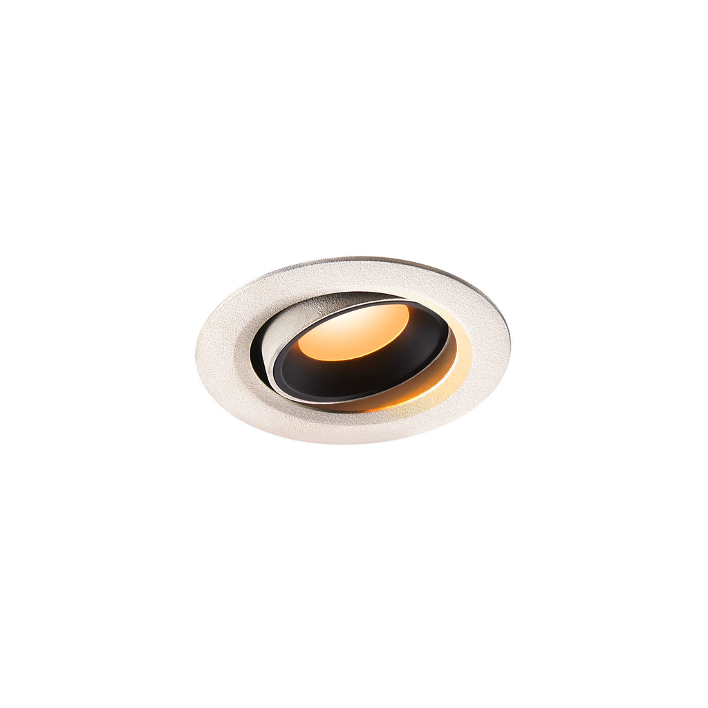 NUMINOS® MOVE XS, luminária para encastrar no teto, branca/preta 2700 K 40°