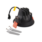 NUMINOS® MOVE XS, luminária para encastrar no teto, preta/branca 3000 K 40°