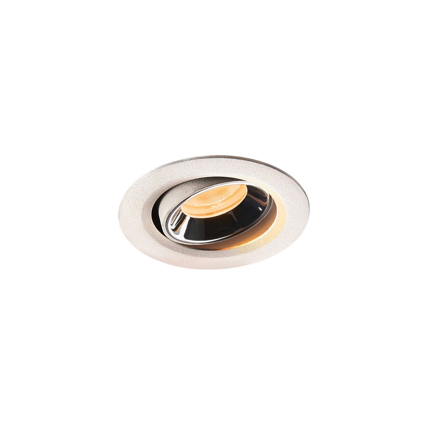 NUMINOS® MOVE XS, luminária para encastrar no teto, branca/cromada 3000 K 55°