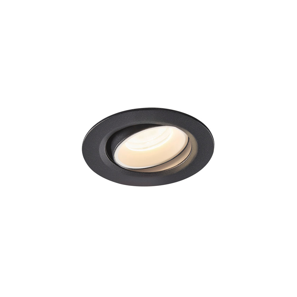 NUMINOS® MOVE XS, luminária para encastrar no teto, preta/branca 4000 K 20°
