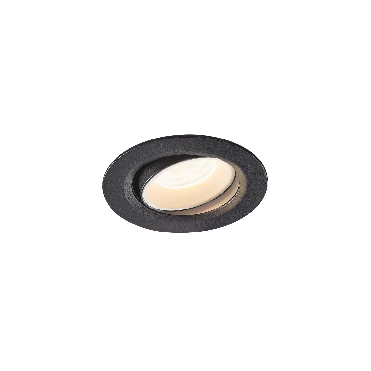 NUMINOS® MOVE XS, luminária para encastrar no teto, preta/branca 4000 K 55°