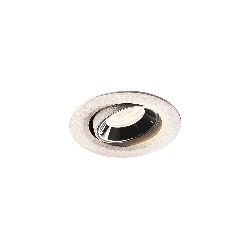 NUMINOS® MOVE XS, luminária para encastrar no teto, branca/cromada 4000 K 55°