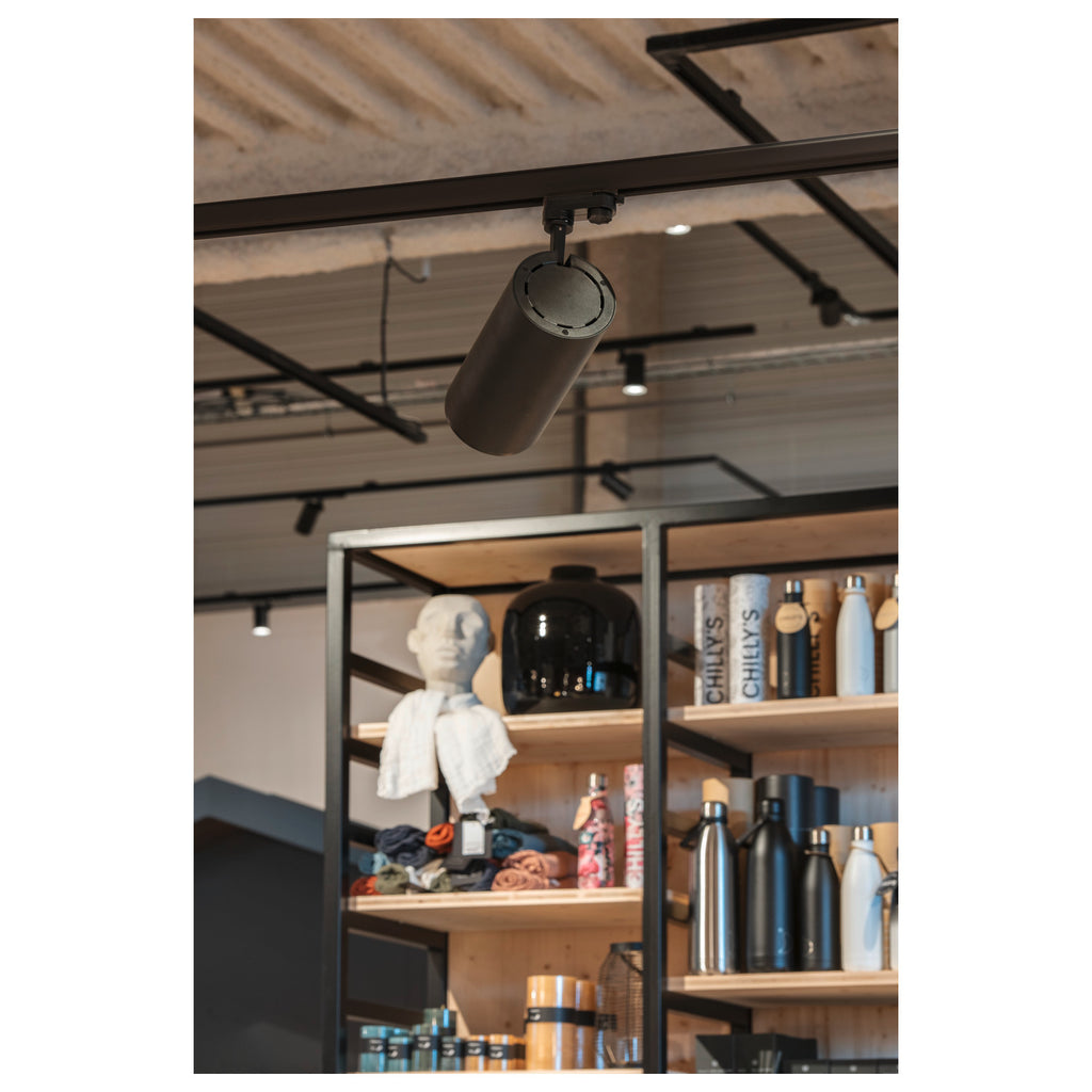 NUMINOS® XL 3Ph., PHASE, 3~ Projetor, cilíndrico, 3000 K, 28 Watt, Ângulos de fases, 24°, preto mate
