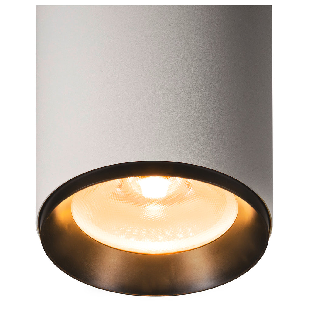 NUMINOS® XL CL, DALI, Candeeiro de teto de superfície, 2700 K, 27 Watt, DALI, 24°, branco mate / preto mate