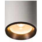 NUMINOS® XL CL, DALI, Candeeiro de teto de superfície, 2700 K, 27 Watt, DALI, 24°, branco mate / preto mate