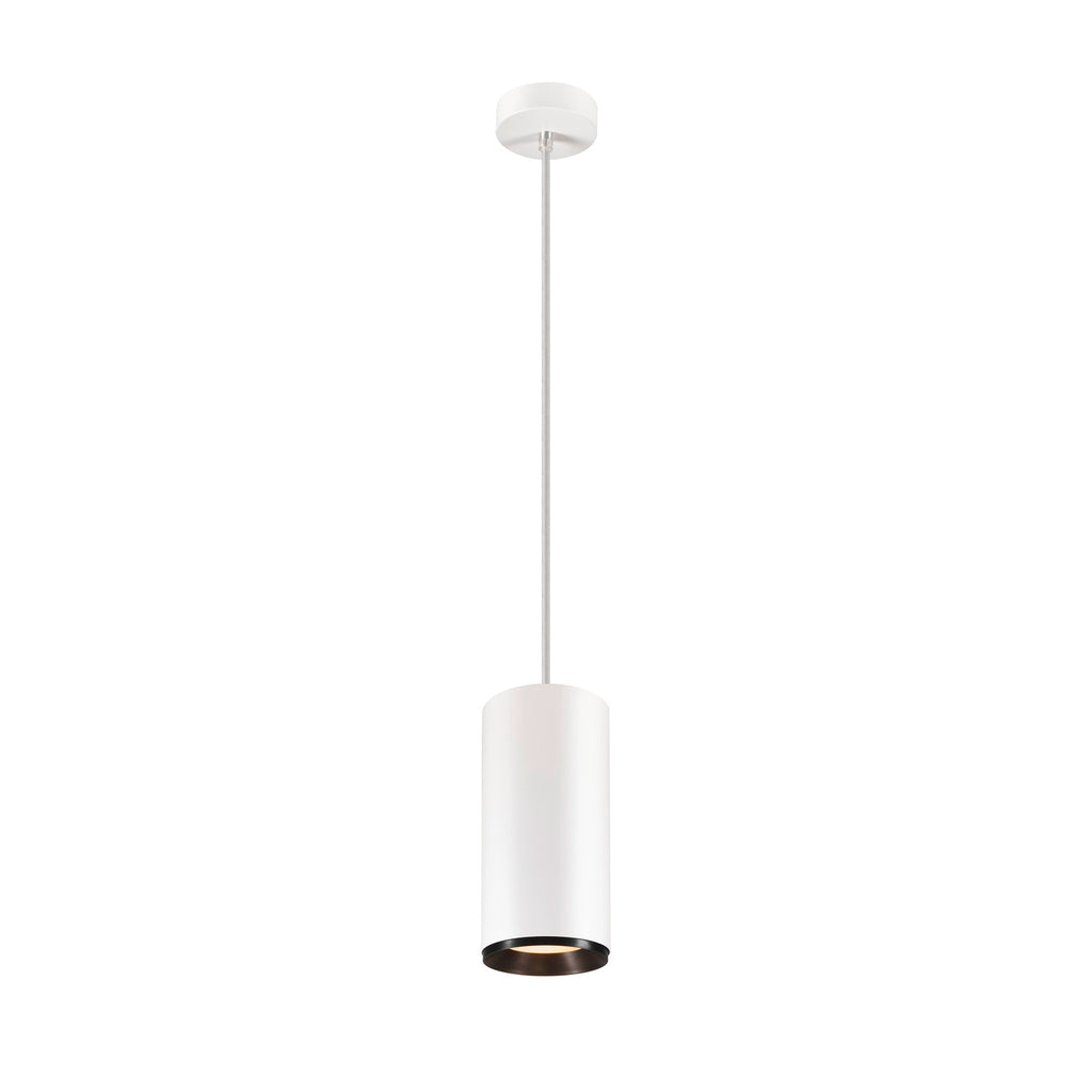 NUMINOS® XL PD, DALI, Candeeiro pendente, comprimento do pendente 250 cm, 3000 K, 27 Watt, 24°, DALI, branco mate / preto mate