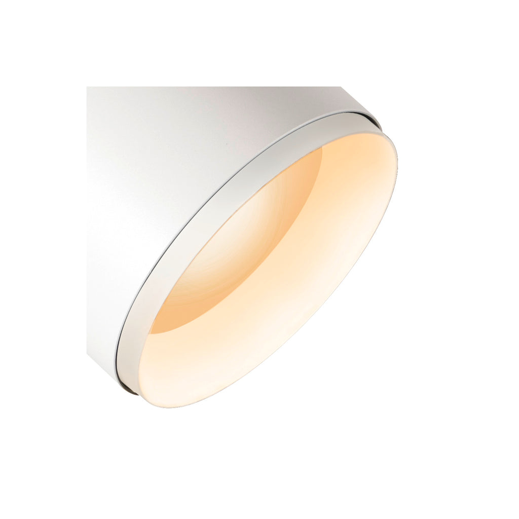 NUMINOS® XL 3Ph., DALI, 3~ Projetor, cilíndrico, 3000 K, 27 Watt, DALI, 36°, branco mate / preto mate