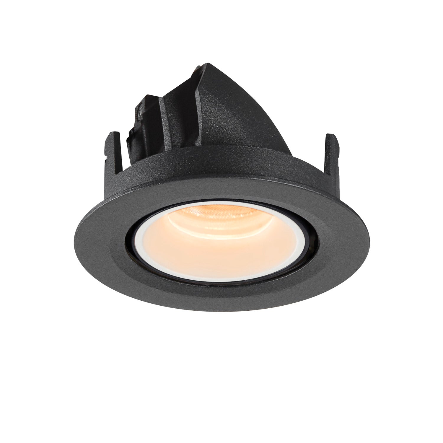 NUMINOS® GIMBLE XS, luminária para encastrar no teto, preta/branca 2700 K 40°