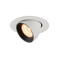 NUMINOS® GIMBLE XS, luminária para encastrar no teto, branca/preta 2700 K 55°