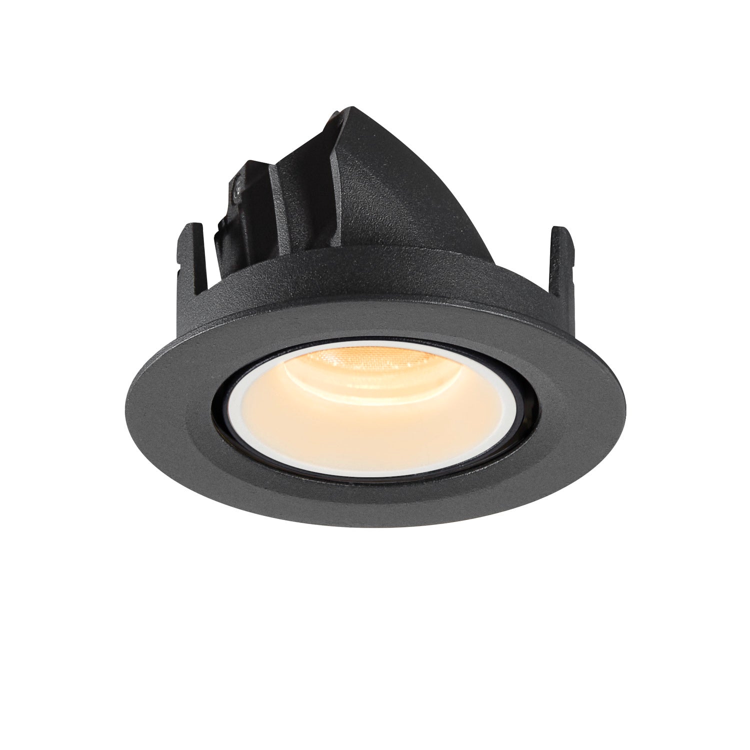 NUMINOS® GIMBLE XS, luminária para encastrar no teto, preta/branca 3000 K 40°