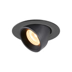 NUMINOS® GIMBLE XS, luminária para encastrar no teto, preta 3000 K 55°