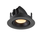 NUMINOS® GIMBLE XS, luminária para encastrar no teto, preta 3000 K 55°