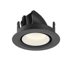 NUMINOS® GIMBLE XS, luminária para encastrar no teto, preta/branca 4000 K 40°