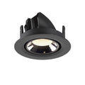NUMINOS® GIMBLE XS, luminária para encastrar no teto, preta/cromada 4000 K 40°
