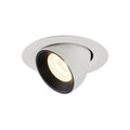NUMINOS® GIMBLE XS, luminária para encastrar no teto, branca/preta 4000 K 40°