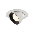 NUMINOS® GIMBLE XS, luminária para encastrar no teto, branca/preta 4000 K 40°