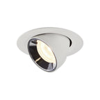 NUMINOS® GIMBLE XS, luminária para encastrar no teto, branca/cromada 4000 K 40°
