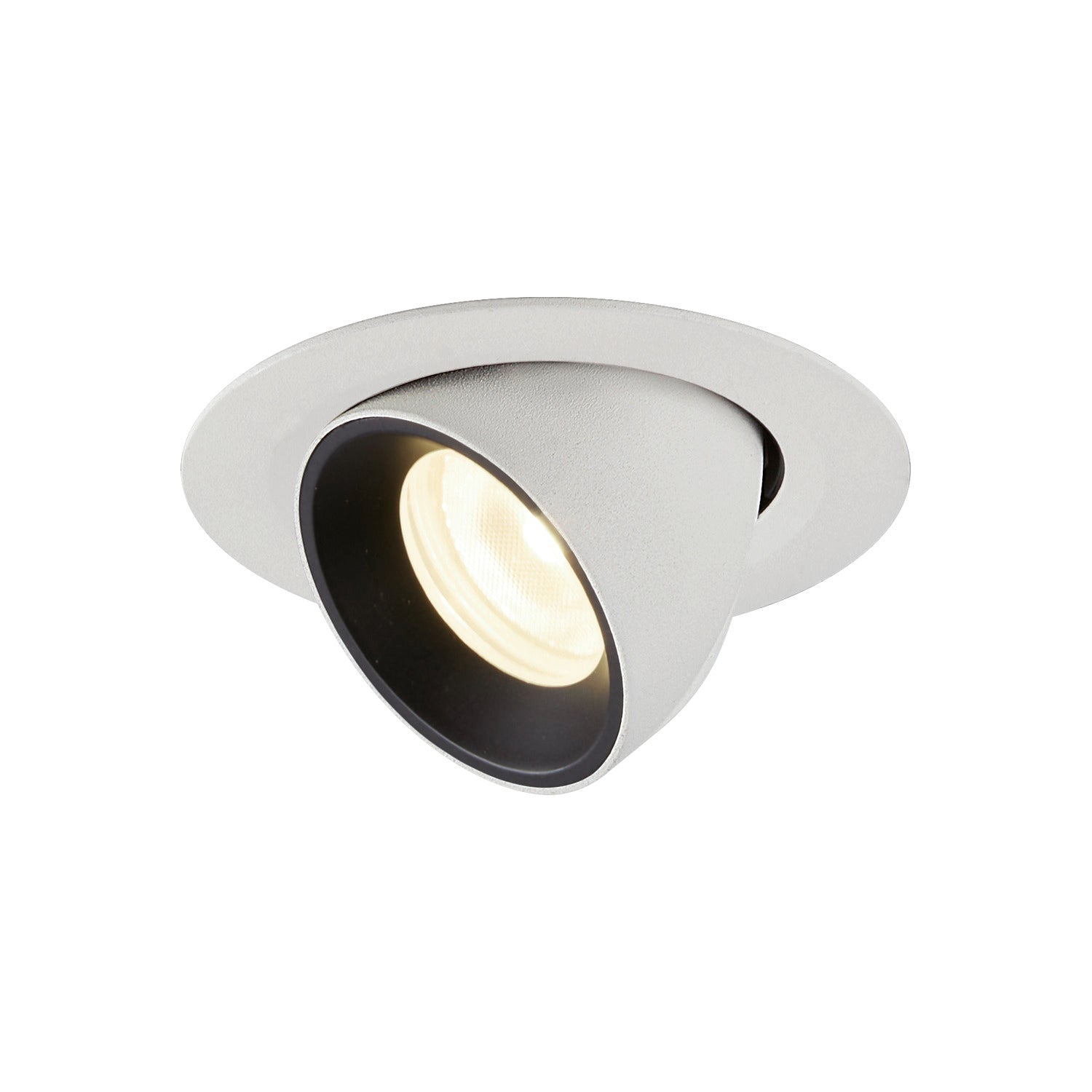 NUMINOS® GIMBLE XS, luminária para encastrar no teto, branca/preta 4000 K 55°