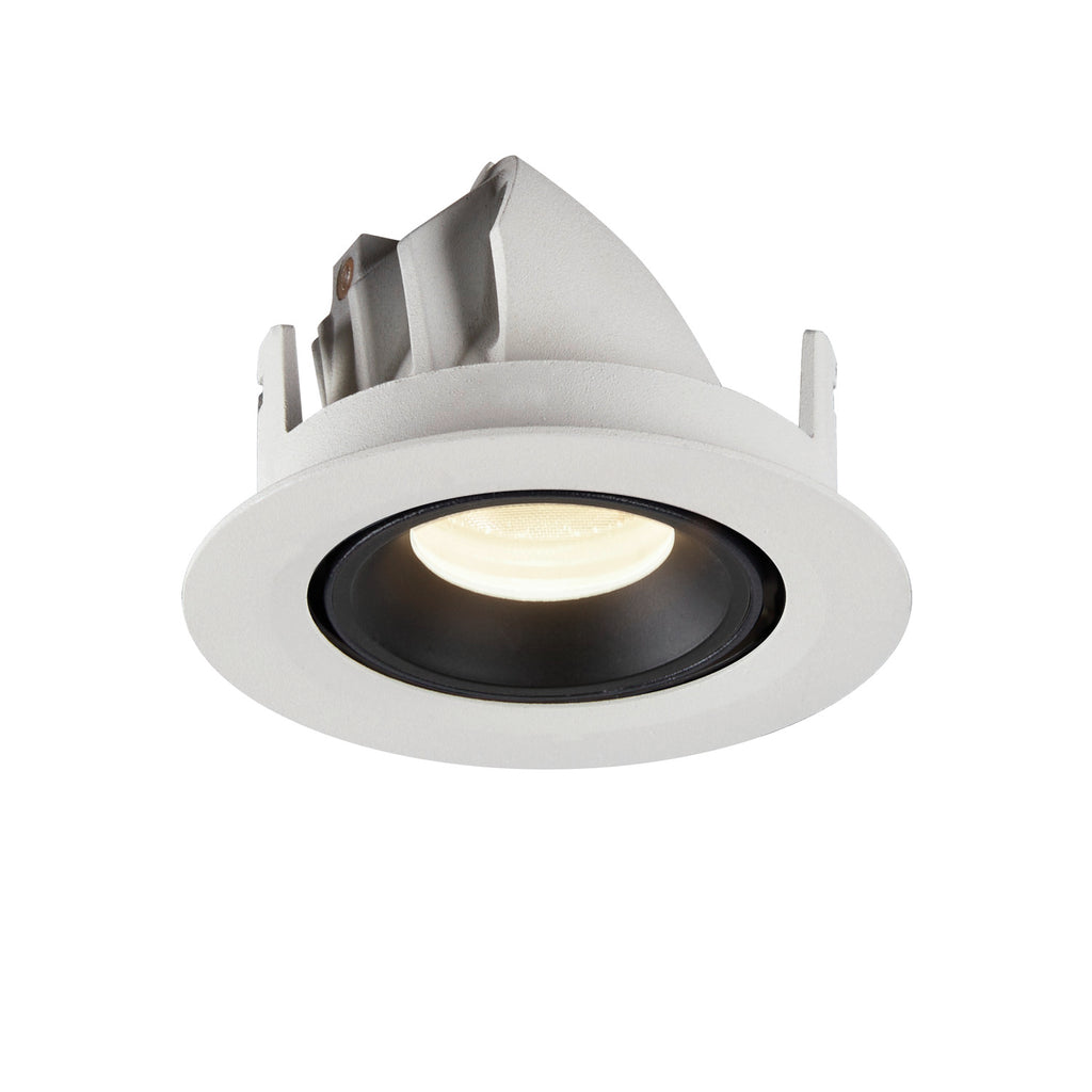 NUMINOS® GIMBLE XS, luminária para encastrar no teto, branca/preta 4000 K 55°