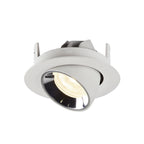 NUMINOS® GIMBLE S, luminária para encastrar no teto, branca/cromada 4000 K 55°