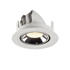 NUMINOS® GIMBLE S, luminária para encastrar no teto, branca/cromada 4000 K 55°