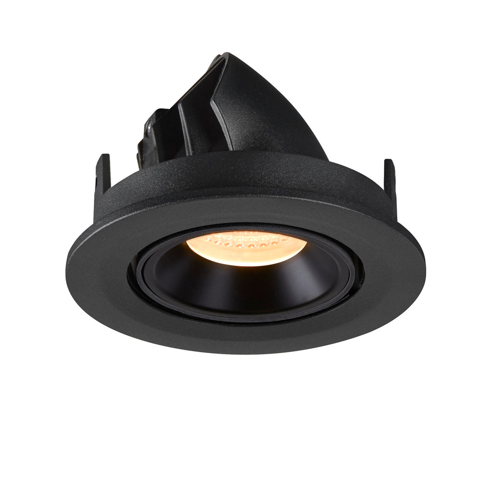 NUMINOS® GIMBLE S, luminária para encastrar no teto, preta 3000 K 20°