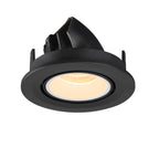 NUMINOS® GIMBLE S, luminária para encastrar no teto, preta/branca 30 000 K 55°
