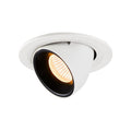 NUMINOS® GIMBLE S, luminária para encastrar no teto, branca/preta 30 000 K 55°