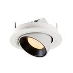 NUMINOS® GIMBLE S, luminária para encastrar no teto, branca/preta 30 000 K 55°