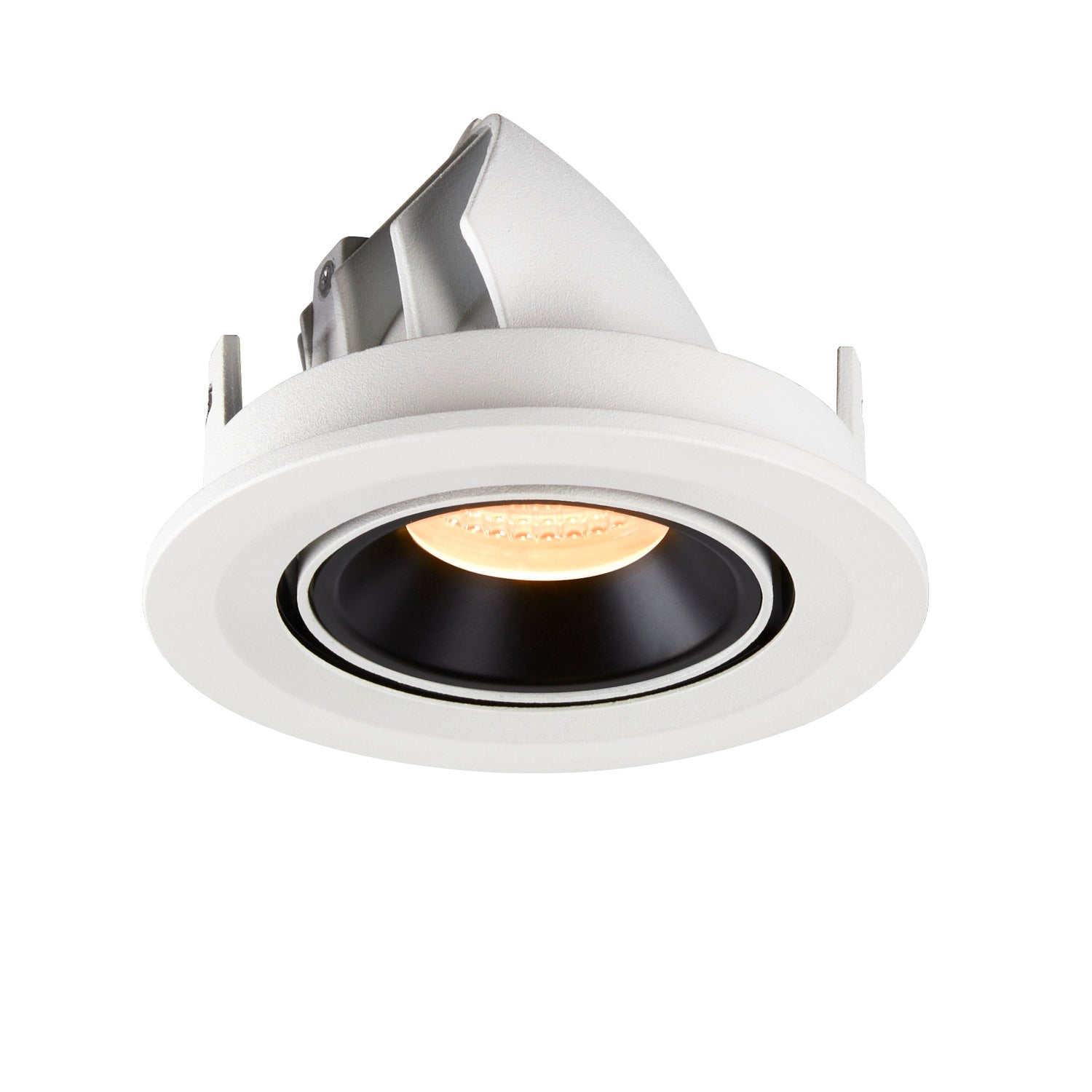 NUMINOS® GIMBLE S, luminária para encastrar no teto, branca/preta 30 000 K 55°