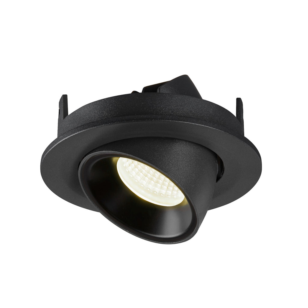 NUMINOS® GIMBLE S, luminária para encastrar no teto, preta 4000 K 20°
