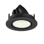 NUMINOS® GIMBLE S, luminária para encastrar no teto, preta/branca 4000 K 20°
