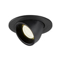 NUMINOS® GIMBLE S, luminária para encastrar no teto, preta 4000 K 40°