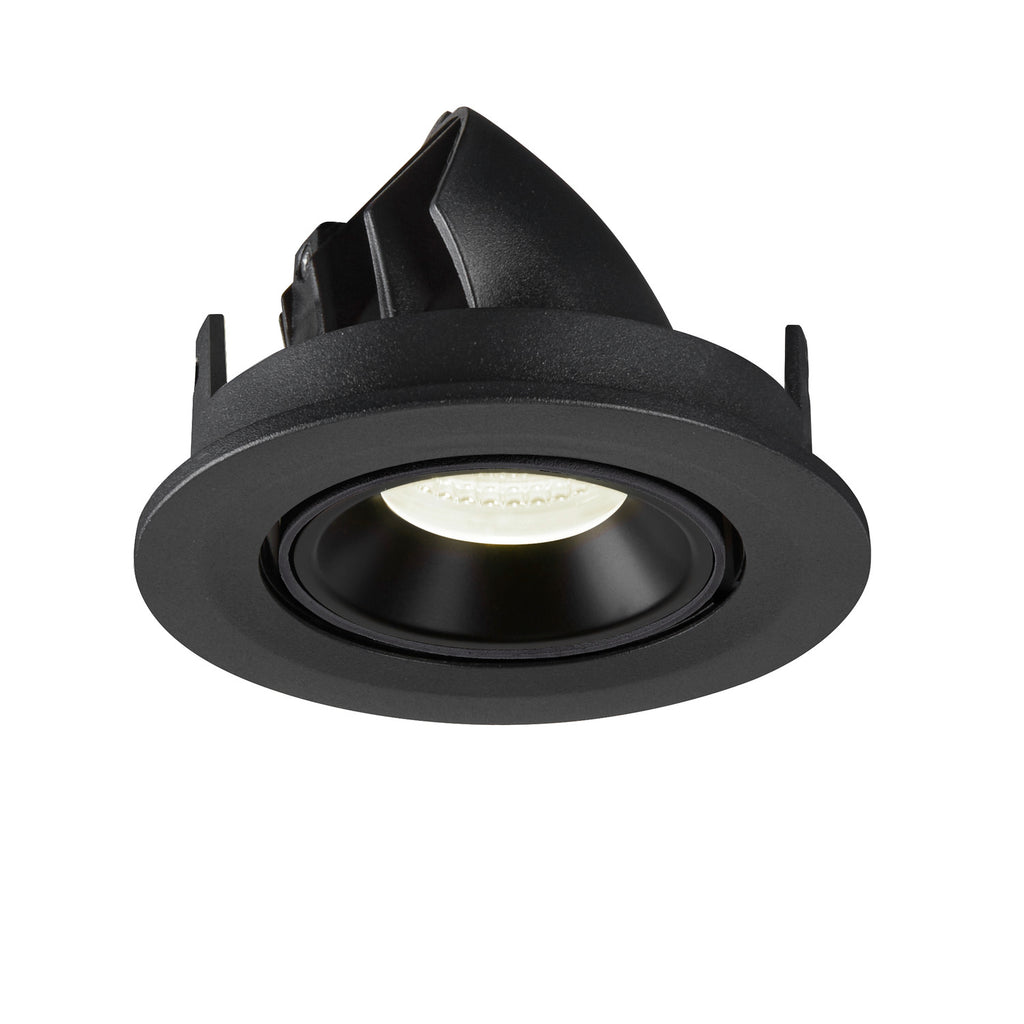 NUMINOS® GIMBLE S, luminária para encastrar no teto, preta 4000 K 40°