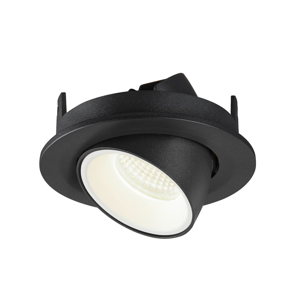 NUMINOS® GIMBLE S, luminária para encastrar no teto, preta/branca 4000 K 40°
