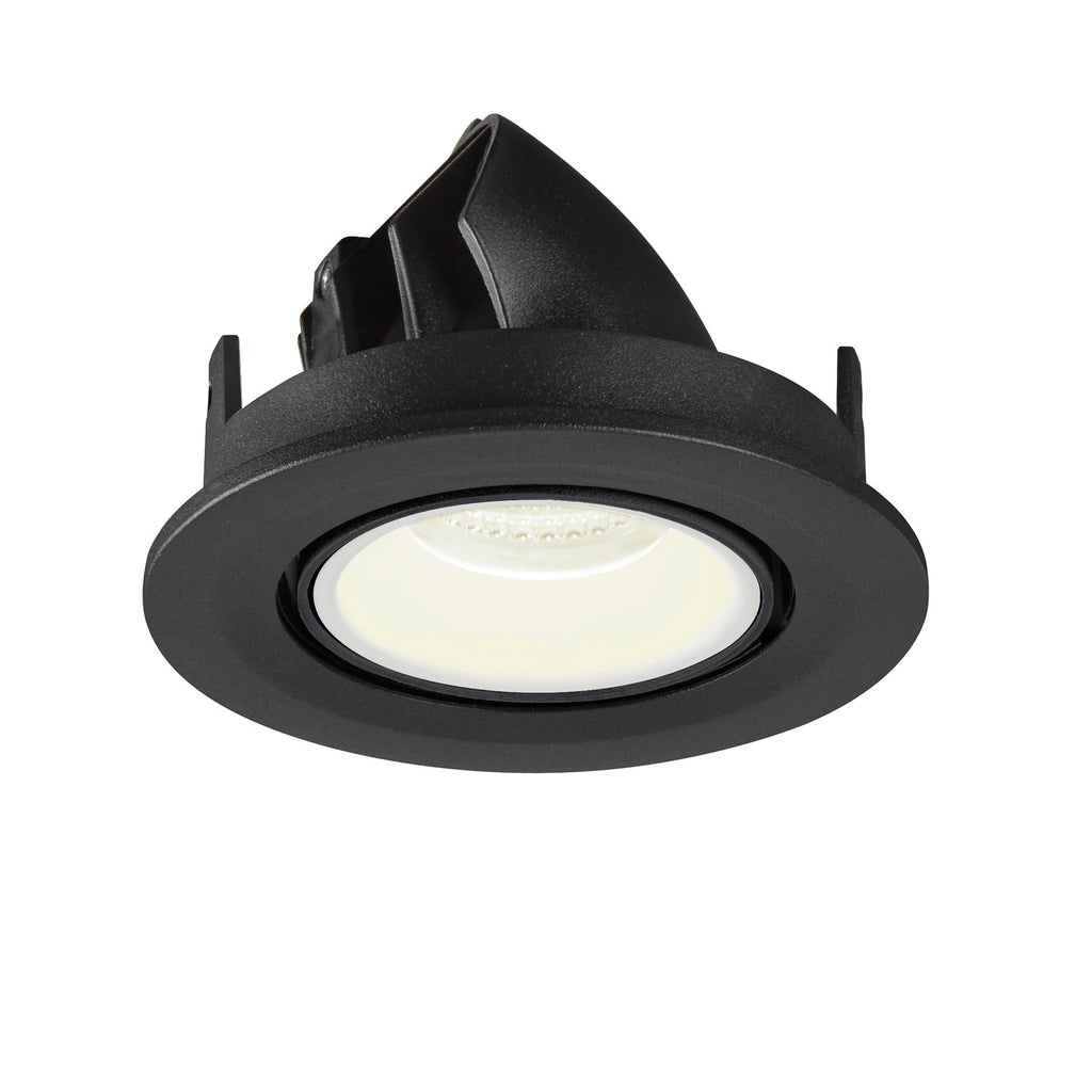 NUMINOS® GIMBLE S, luminária para encastrar no teto, preta/branca 4000 K 40°