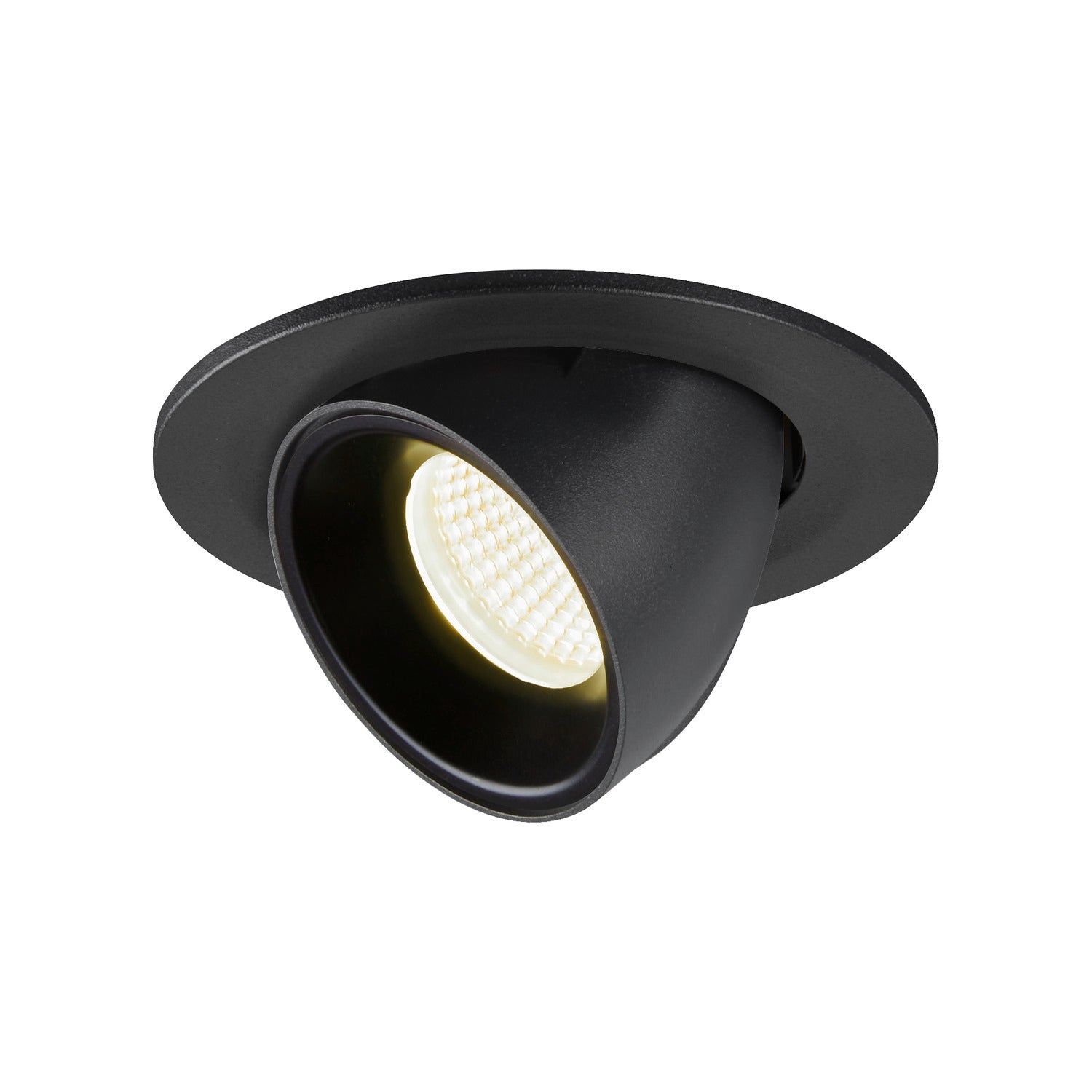 NUMINOS® GIMBLE S, luminária para encastrar no teto, preta 4000 K 55°