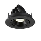 NUMINOS® GIMBLE S, luminária para encastrar no teto, preta 4000 K 55°
