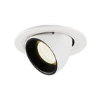 NUMINOS® GIMBLE S, luminária para encastrar no teto, branca/preta 4000 K 20°