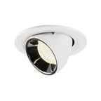 NUMINOS® GIMBLE M, luminária para encastrar no teto, branca/cromada 4000 K 55°