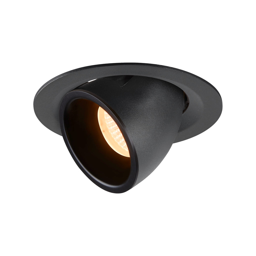 NUMINOS® GIMBLE M, luminária para encastrar no teto, preta 2700 K 40°