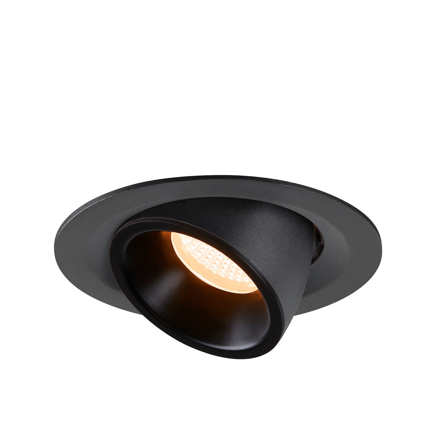 NUMINOS® GIMBLE M, luminária para encastrar no teto, preta 2700 K 40°
