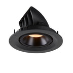 NUMINOS® GIMBLE M, luminária para encastrar no teto, preta 2700 K 55°