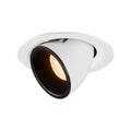 NUMINOS® GIMBLE M, luminária para encastrar no teto, branca/preta 2700 K 40°